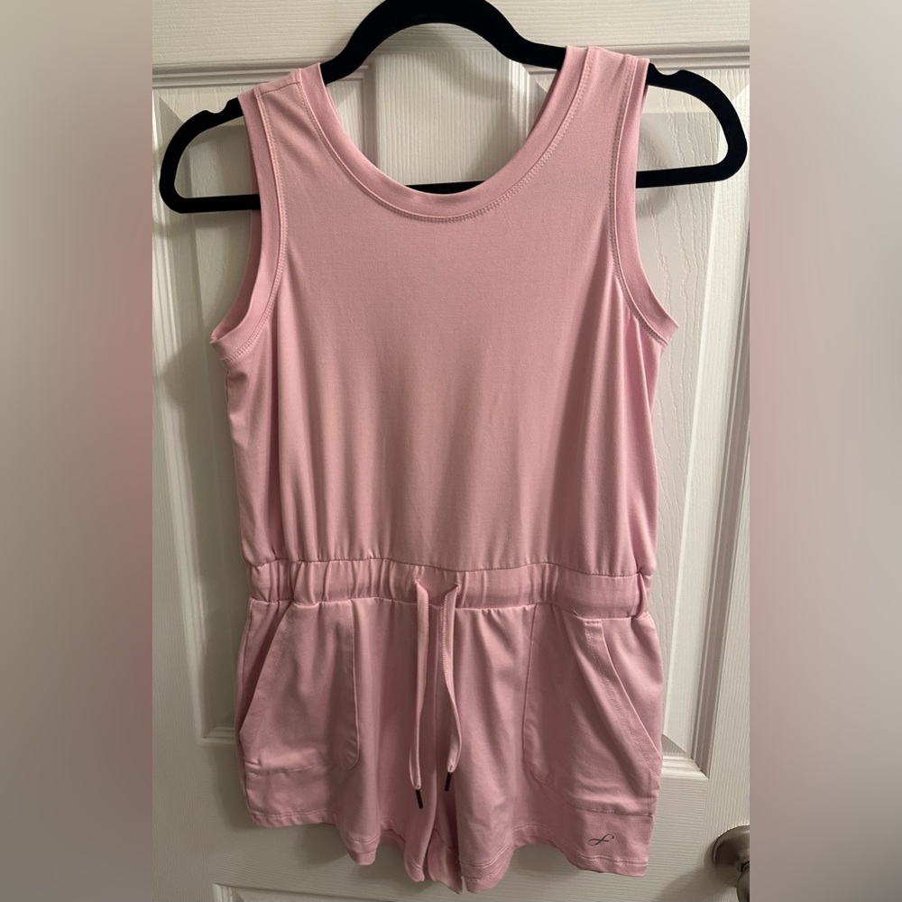 Freely Girls XL Pink Sleeveless Tank Shorts Romper One piece Jumpsuit Summer